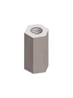 KEYSTONE 2212 Standoff, Clear Iridite Finish, Aluminum, 6-32, Hex Female, 25.4 mm, Hex Aluminum Series