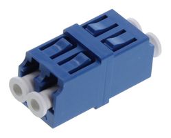 L-COM FOA-550A Fiber Optic Adapter, Singlemode, LC Duplex, LC Duplex, Straight Adapter