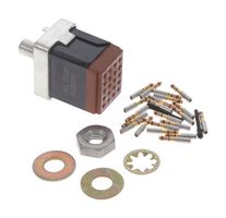 AMPHENOL PCD SJG022100 Socket Ground Module, 20 Positions, 5A, PEI (Polyetherimide) Body, SJG Series