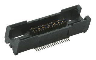 TE CONNECTIVITY - AMP 5767096-8 Mezzanine Connector, Receptacle, 0.64 mm, 2 Rows, 38 Contacts, Surface Mount, Copper Alloy