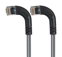 L-COM TRD815RA9GRY-7 Ethernet Cable, Cat5e, 90° RJ45 Plug to 90° RJ45 Plug, UTP (Unshielded Twisted Pair), Gray, 2.1 m