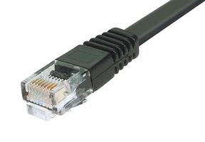 L-COM TRD855FLAT-5 Cable Ethernet, Cat 5e, RJ45 Macho a RJ45 Macho, Negro, 1.52 m, 5 ft
