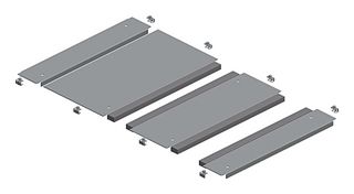 SCHNEIDER ELECTRIC NSYEC862 Plate, Cable Entry Gland, Galvanized Steel, Natural, Schneider Spacial SF, SFM Series Enclosures