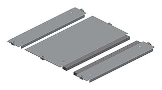 SCHNEIDER ELECTRIC NSYEC661 Plate, Cable Entry Gland, Galvanized Steel, Natural, Schneider Spacial SF, SFM Series Enclosures
