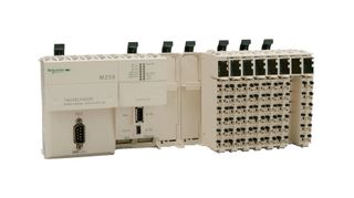 SCHNEIDER ELECTRIC TM258LF42DR Logic Controller, Compact Base, Relay, CANopen, 26 I/16 O Digital, 24 VDC, IP20, Modicon M258 Series