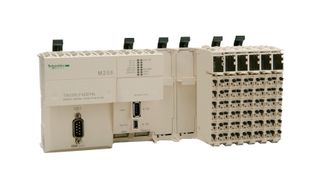 SCHNEIDER ELECTRIC TM258LF42DT4L Logic Controller, Compact Base, 4 I Analog, 26 I/16 O Digital, 24 VDC, IP20, Modicon M258 Series