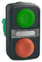 SCHNEIDER ELECTRIC ZB5AW7A3740 Switch Actuator, XB5 Series Illuminated Double-Headed Pushbutton Switches, Harmony XB5 Series