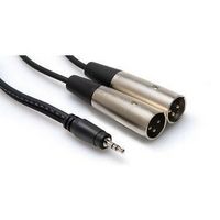 HOSA CYX-403M Audio / Video Cable Assembly, 3.5mm Stereo Phone Plug, XLR 3 Position Plug, 9.84 ft, 3 m, Black