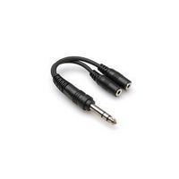 HOSA YMP-234 Audio / Video Cable Assembly, 1/4" Stereo Phone Plug, 3.5mm Stereo Phone Jack x 2, 6 ", 152.4 mm