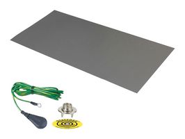 DESCO 66224 Mat Kit, Rubber, Grey, 24" x 48"