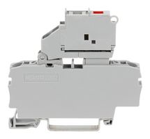 WAGO 2002-1611/1000-867 Bloque de Terminales con Fusible, 2 Posiciones, 2.5 mm², Push-In, 6.3 A