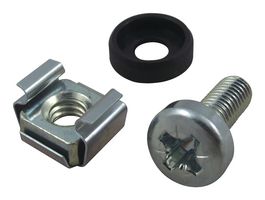 TR FASTENINGS TRFAKIT0004 Fixing Kit, Panel, M6, Cage Nut, Screw & Washer, 150 Pieces