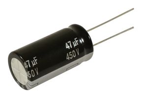 PANASONIC EEUEE2W470 Electrolytic Capacitor, EE Series, 47 µF, 450 V, ± 20%, Radial Leaded, 10000 hours @ 105°C, Polar