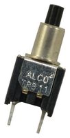 ALCOSWITCH - TE CONNECTIVITY TPB11CGPC004 Botón Pulsador, Serie TP, SPST, Momentáneo, Redondo Levantado, Negro