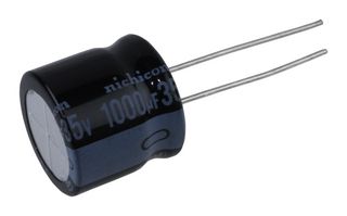 NICHICON URS1V102MHD1TN Electrolytic Capacitor, 1000 µF, 35 V, ± 20%, PC Pin, 2000 hours @ 85°C, Polar
