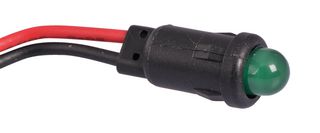 LUMEX SSI-LXH600GD12V150 LED Panel Mount Indicator, Green, 6.35 mm, 150 mA, 20 mcd