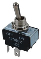 HONEYWELL 12TS95-2 Toggle Switch, Off-On, DPST, Non Illuminated, TS Series, Panel Mount, 15 A