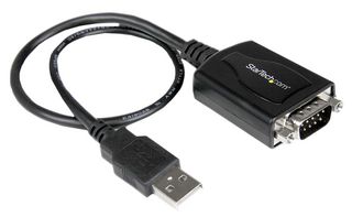 STARTECH ICUSB232PRO Cable inteligente, Convertidor USB a RS232, PL2303, Conector D-Sub de 9 posiciones, 12"