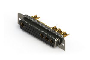 EDAC 628-36W4222-4N1 Combination Layout D Sub Connector, 628C Series, DD-36W4, Receptacle, 36 Contacts
