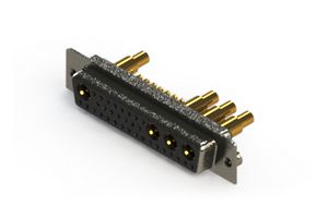 EDAC 628-36W4222-7T2 Combination Layout D Sub Connector, 628C Series, DD-36W4, Receptacle, 36 Contacts