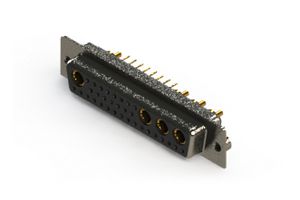 EDAC 628-36W4224-1TA Combination Layout D Sub Connector, 628C Series, DD-36W4, Receptacle, 36 Contacts