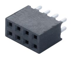 SAMTEC SQT-104-01-L-D Receptáculo PCB, Tarjeta-a-Tarjeta, Cable-a-Tarjeta, 2 mm, 2 Líneas, 8 Contactos, Through Hole