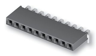 SAMTEC SQT-110-01-L-S-RA Receptáculo PCB, Tarjeta-a-Tarjeta, Cable-a-Tarjeta, 2 mm, 1 Líneas, 10 Contactos