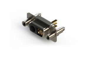 EDAC 628-2WK2624-7NE Combination Layout D Sub Connector, 628C Series, DE-2WK2, Receptacle, 2 Contacts, 2 Coax, Solder