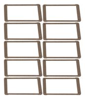HAMMOND 1457KEG-10 Replacement Gasket, EMI/RFI, 10 Pack, 1457-EMI Series