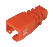 L-COM TDS8CVR-RD Connector Accessory, Red, Strain Relief Boot, L-Com TDS8 Series RJ45 Plugs, PP (Polypropylene)