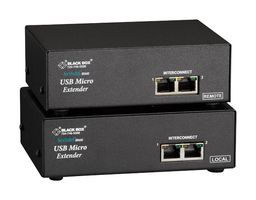 BLACK BOX ACU4222A Micro KVM Extender, Dual VGA, USB, RS232, Audio, Dual Access, CATx