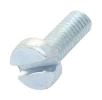 TR FASTENINGS M38 CSSTMCZ100- Machine Screw, M3, 8 mm, Steel, Bright Zinc, Cheese Head Slotted