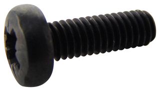 TR FASTENINGS M412 PRSTMCB100- Machine Screw, M4, 12 mm, Steel, Chemically Blackened, Pan Head Pozidriv