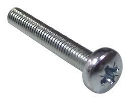 TR FASTENINGS M4 8 PRSTMC Z100 Tornillo, M4, 8 mm, Steel, Bright Zinc, Pozidriv Cabeza Alomada