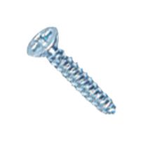 TR FASTENINGS N60.375 KRSTABZ100- Screw, No.6, 9.5 mm, Bright Zinc, Steel, Flat / Countersunk Head Pozidriv