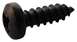 TR FASTENINGS N40.375 PRSTABB100- Tornillo, No.4, 9.5 mm, Chemically Blackened, Steel, Pozidriv Cabeza Alomada