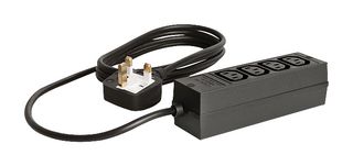 SCHURTER 4748.0300 Extension Lead, 4 Outlets, IEC 60320 C13, 10 A, 250 V, UK, 2 m