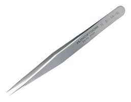 LINDSTROM TL 3C-SA SL Tweezers, Precision, ESD Safe, Anti-Magnetic, Straight, Pointed, 4.3", Stainless Steel