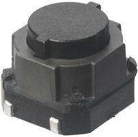 PANASONIC EVQQ1E06K Tactile Switch, EVQQ1 Series, Top Actuated, Surface Mount, Round Button, 500 gf, 50mA at 12VDC