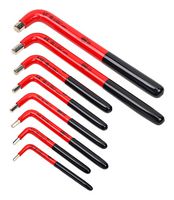 WIHA 13690 Hex L-Key Set, Inch, 1/8", 5/32", 3/16", 7/32", 1/4", 5/16", 3/8", 1/2", Insulated