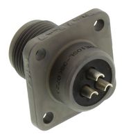 AMPHENOL INDUSTRIAL ACS02E14S-2S(072) Circular Connector, AC Series, MIL-DTL-5015 Series, Box Mount Receptacle, 4 Contacts
