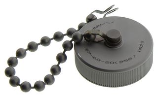 AMPHENOL INDUSTRIAL 97-60-20(958) Dust Cap / Cover, Gray Zinc/Nickel Plating With Bead Chain, Protection Cap