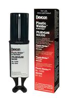 DEVCON 14300 Adhesive, Methacrylate, Cream, Room Temperature, Dual Syringe, 25 ml