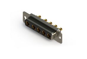 EDAC 628-5W5-224-2T1 Combination Layout D Sub Connector, 628C Series, DB-5W5, Receptacle, 5 Contacts, 5 Power, Solder