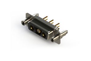 EDAC 628-3WK3224-5NE Combination Layout D Sub Connector, 628C Series, DA-3WK3, Receptacle, 3 Contacts, 3 Coax, Solder