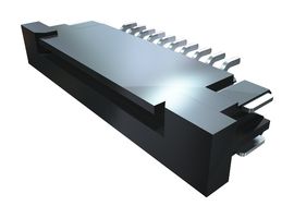 SAMTEC ZF1-10-01-T-WT-TR FFC / FPC Board Connector, 1 mm, 10 Contacts, Receptacle, ZF1 Series, Surface Mount, Bottom