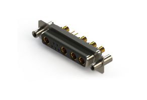EDAC 628-9W4-624-4N4 Combination Layout D Sub Connector, 628C Series, DB-9W4, Receptacle, 9 Contacts