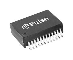 PULSE ELECTRONICS HX6062NL Ethernet & LAN Transformer, 1000 Base-T PoE, 1 Port, 0.6, 350 µH, 1.5 kVrms, Surface Mount