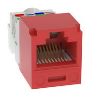 PANDUIT CJ688TPRD In-Line Adapter, RJ45, RJ45, Adaptor, In-Line, Mini-Com Series, Jack, 8 Positions