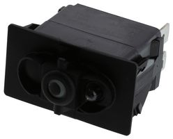 CARLING TECHNOLOGIES RA901-VB-B-0-V Rocker Switch, Off-None-On, SPST, Non Illuminated, Panel Mount, Black, Curvette R Series